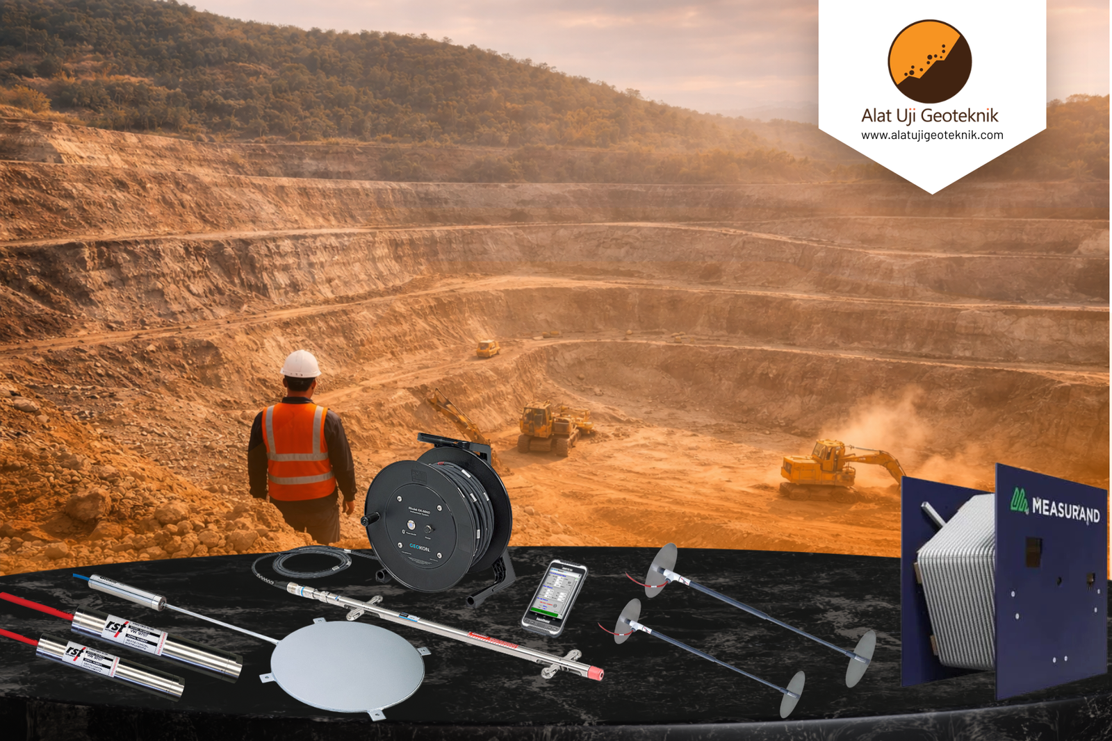 Monitoring kemiringan Lereng Tambang