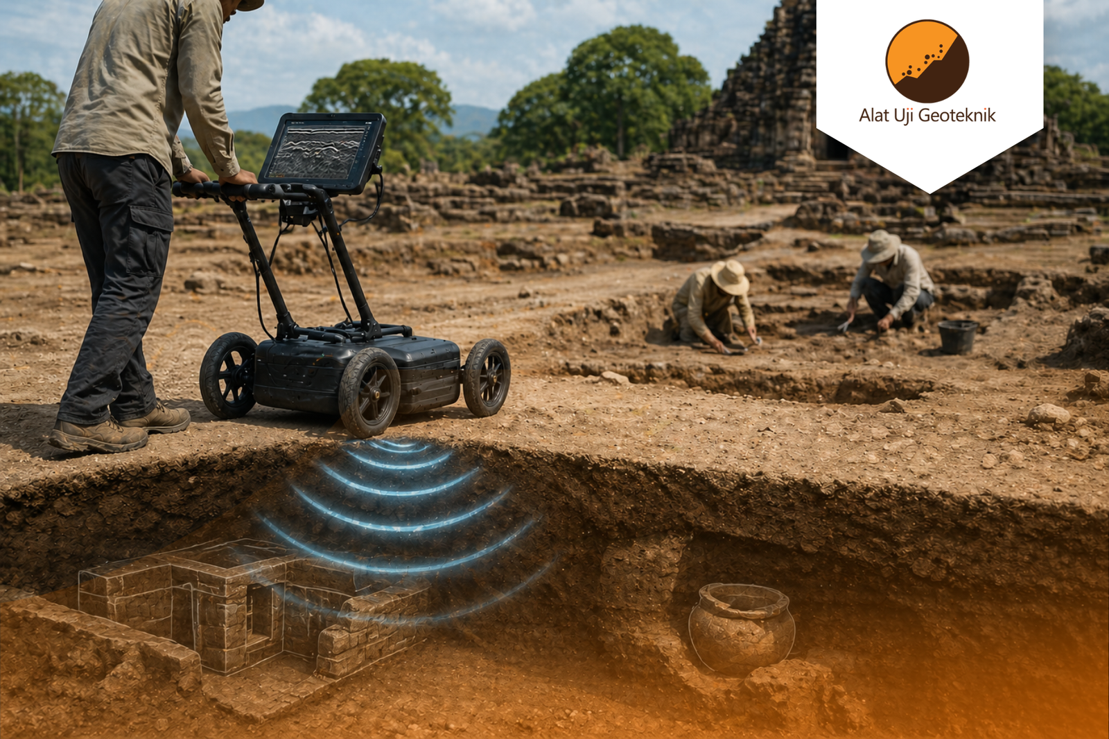 Georadar Eksplorasi Arkeologi