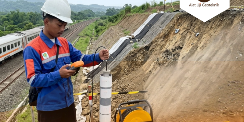 Extensometer untuk Monitoring Longsor Jalur Kereta api