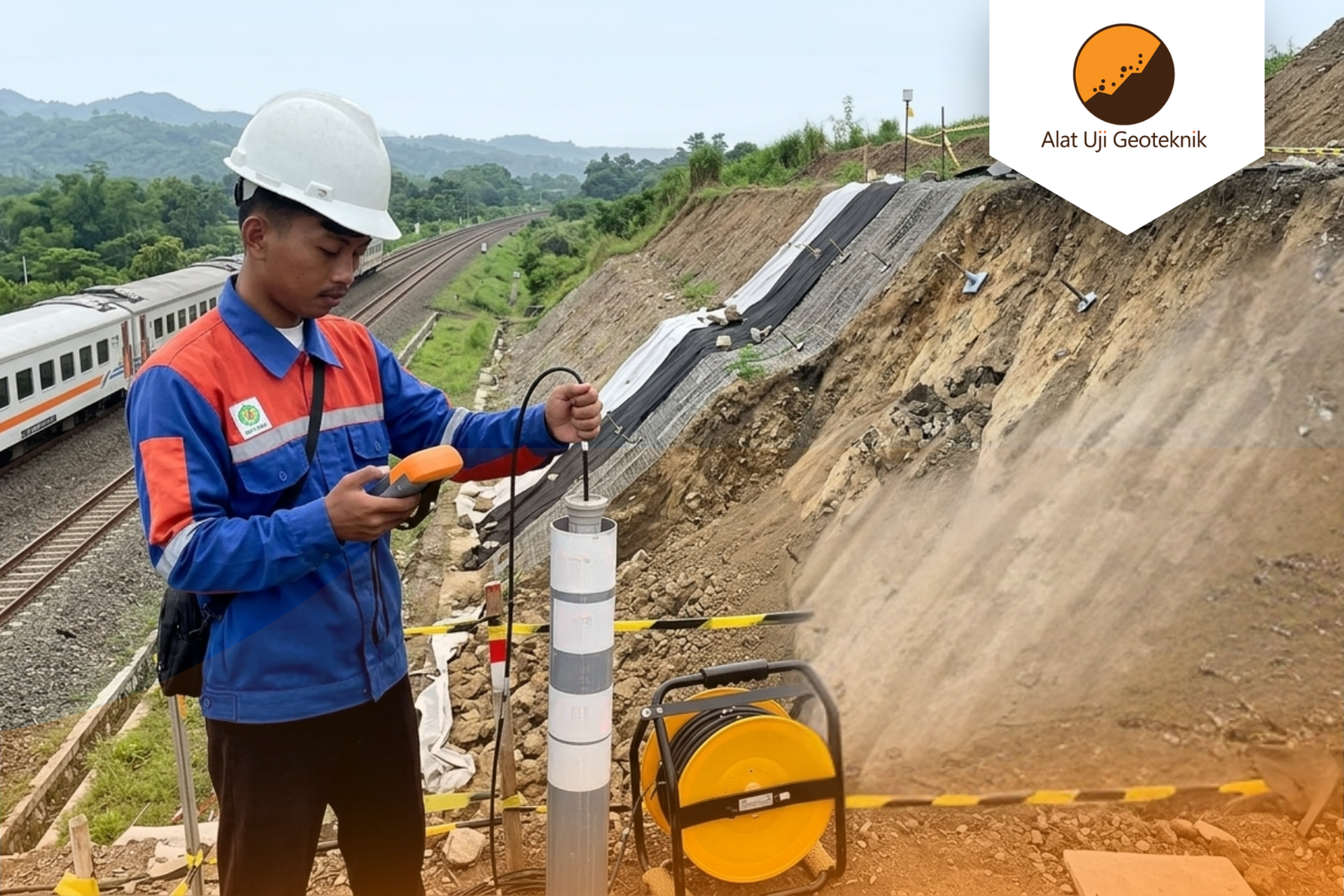 Extensometer untuk Monitoring Longsor Jalur Kereta api