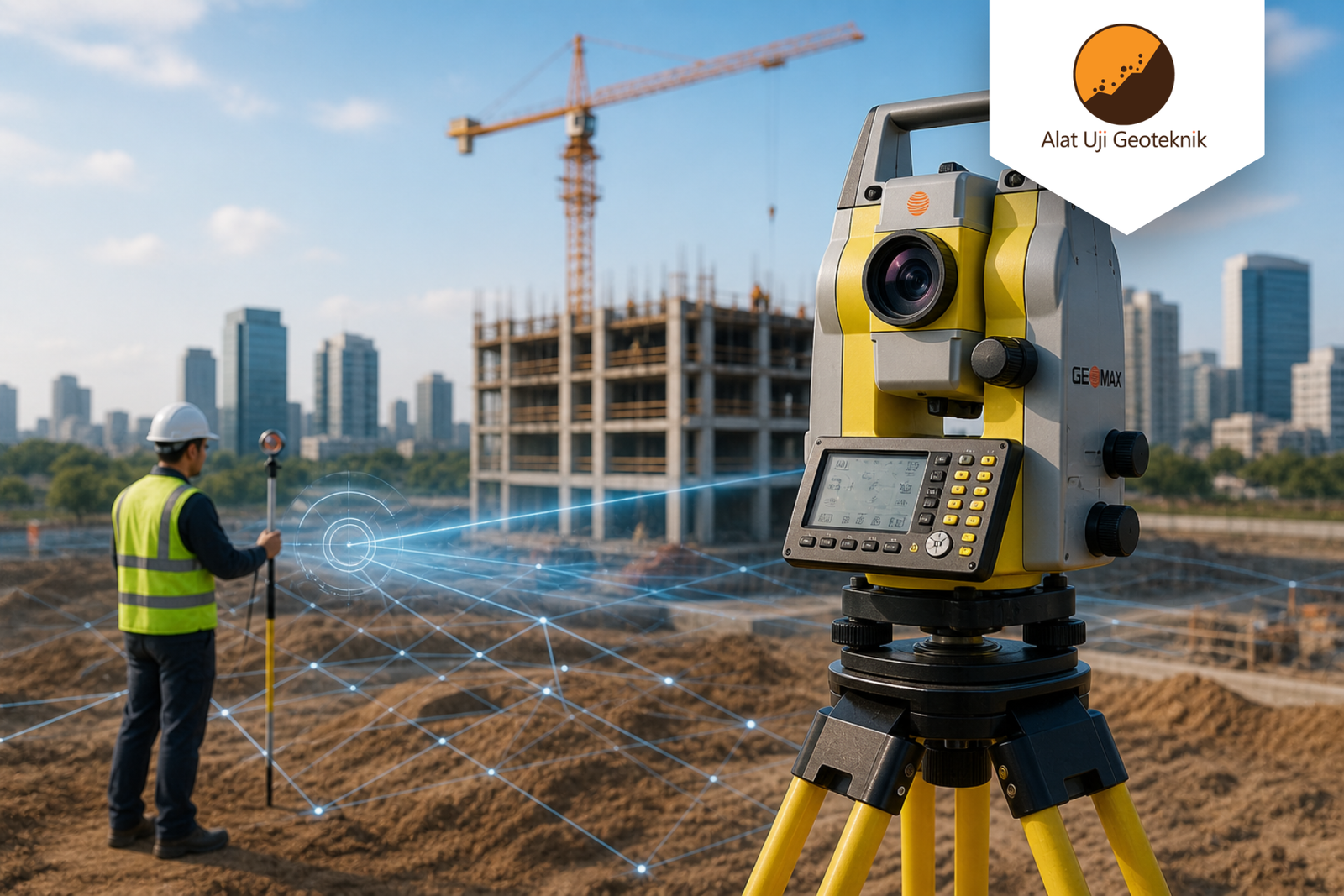 Penggunaan Total Station